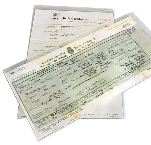Birth Certificate Enclosures